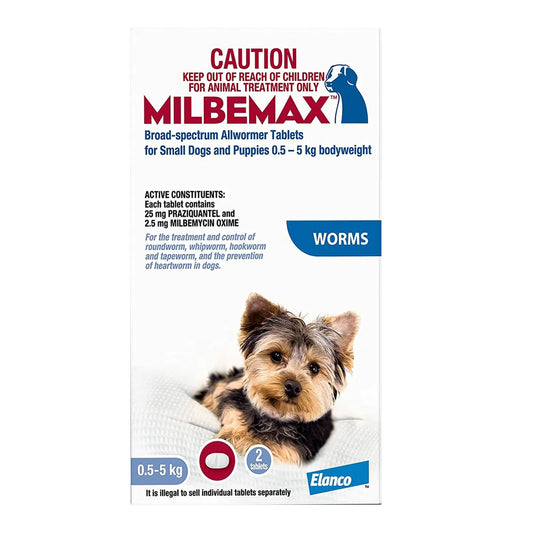 Milbemax Allwormer Tablets For Large Dogs 5 To 25 Kg
